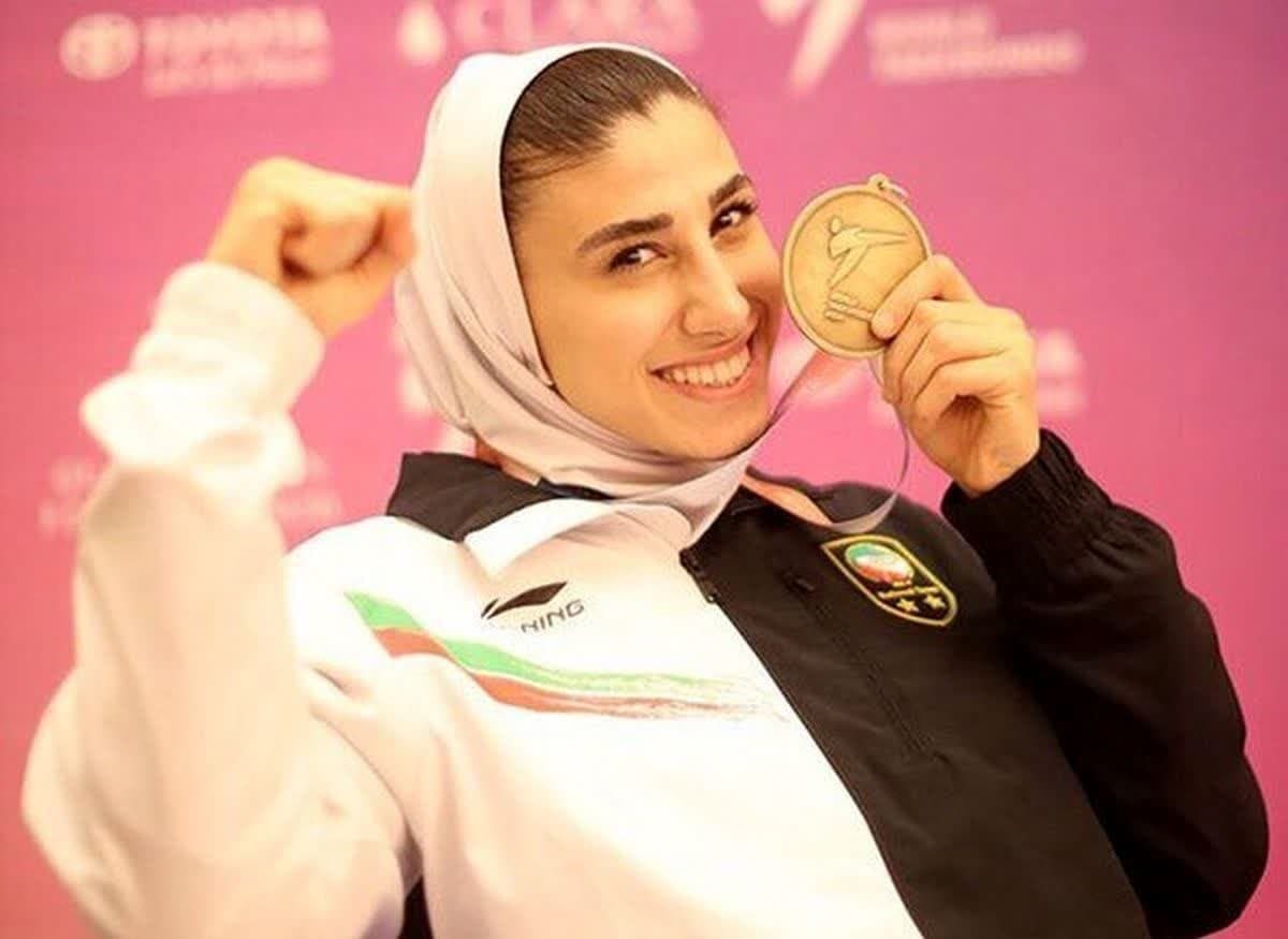بانوی ایرانی برنده مدال طلای تکواندوی قهرمانی جهان